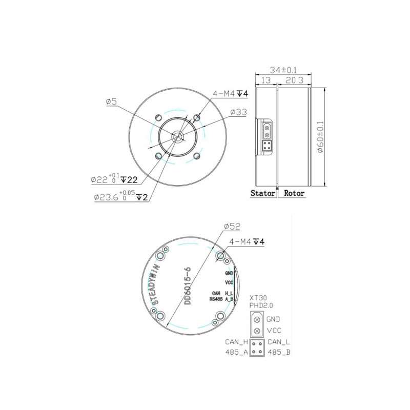 Direct Drive Servo Motor Robotics - Serwo z napędem bezpośrednim DD6015 -