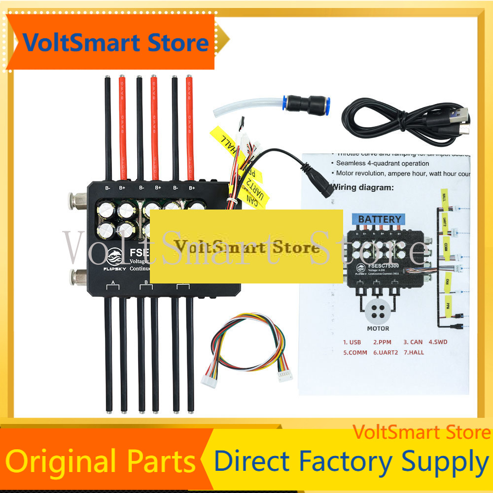 Vesc 75300 High Current Esc - VoltSFlipsky Fsesc 75300 84V Wysokoprądowy 350A