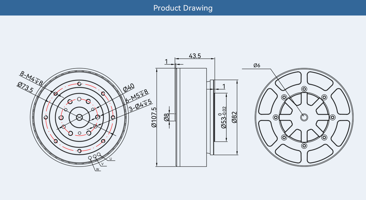 Cubermars AKE90-8 Silnik plane – Bldc Planetary Gear Motor 48V High Torque recenzja i cena