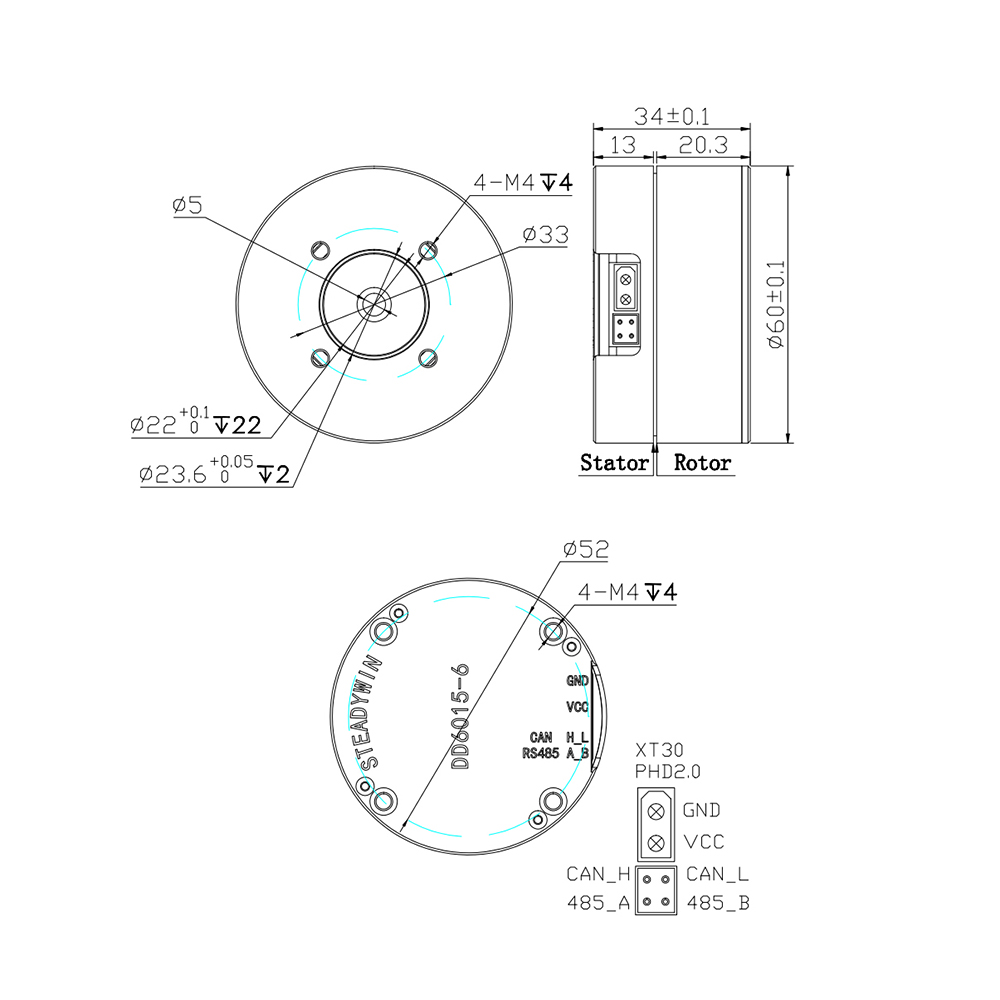 DD6015 Serwomotor z napędem be – Direct Drive Servo Motor Robotics recenzja i cena