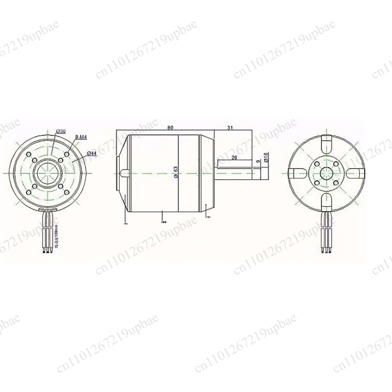 6384 150KV 200KV Bezszczotkowy – 6384 Brushless Motor Sensored recenzja i cena